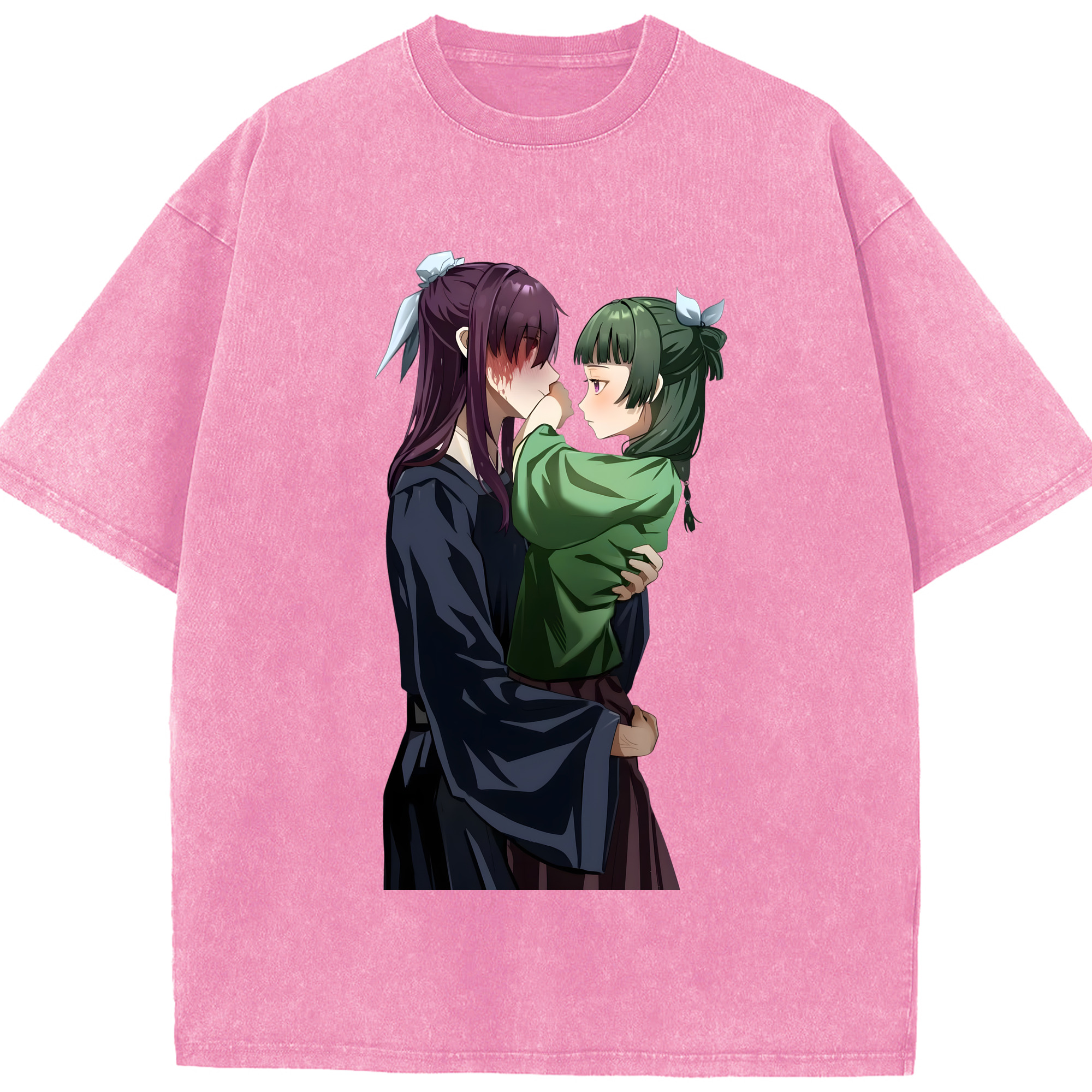 （画像用） 薬屋のひとりごと The Apothecary Diaries 綿100% ヴィンテージ風 半袖Tシャツ（フロントプリント）